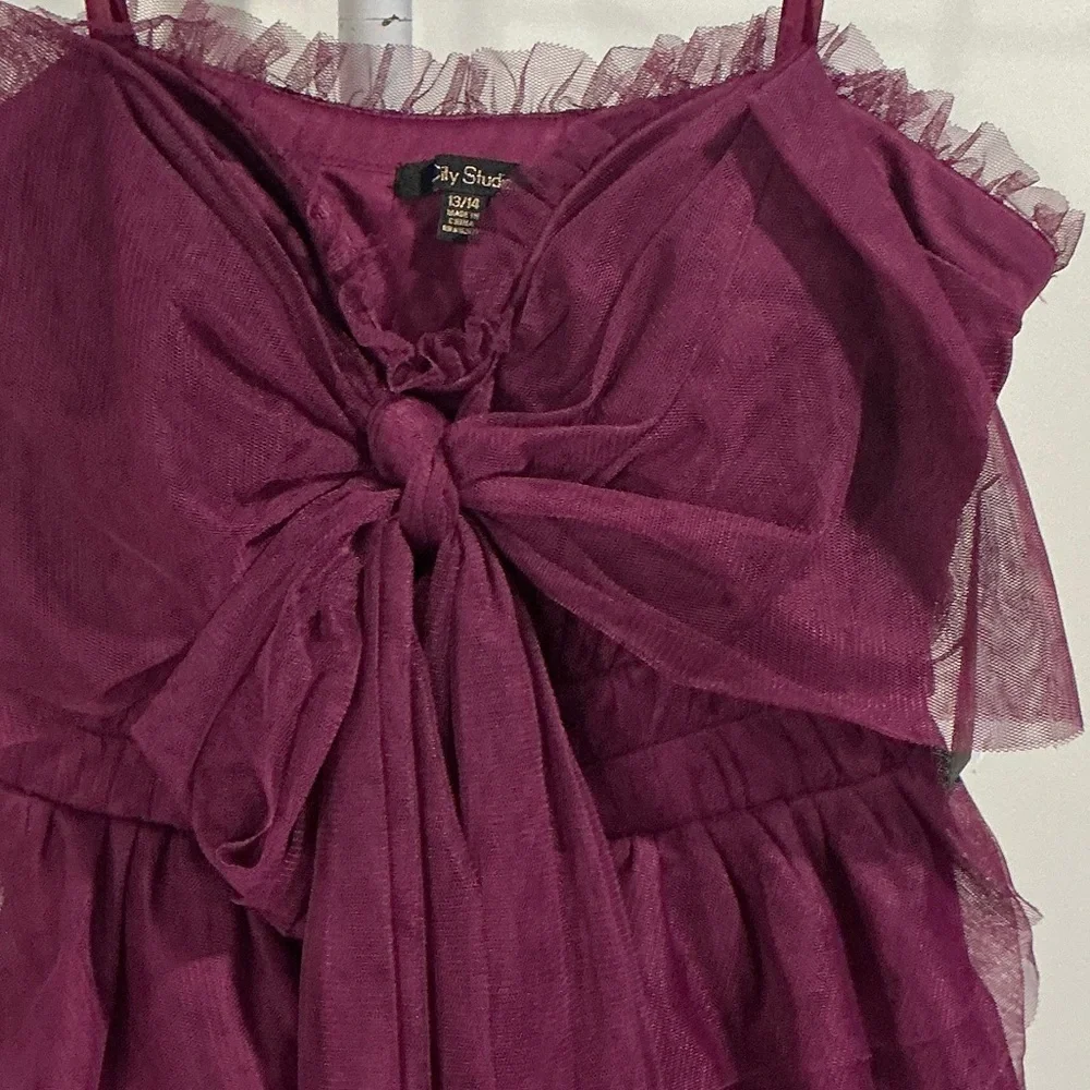City Studio Strapless Plum Dress - Picture 6 of 8